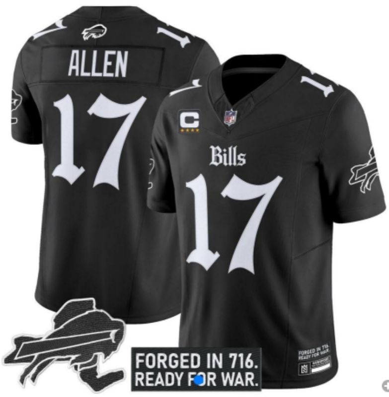 Men 2025 Buffalo Bills #17 Allen black Joint Name Nike Limited NFL Jersey 027->buffalo bills->NFL Jersey